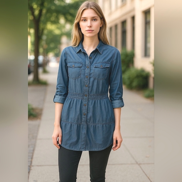 Ted Baker Dresses & Skirts - Ted Baker Sz 3/M/US(8-10) light denim dress